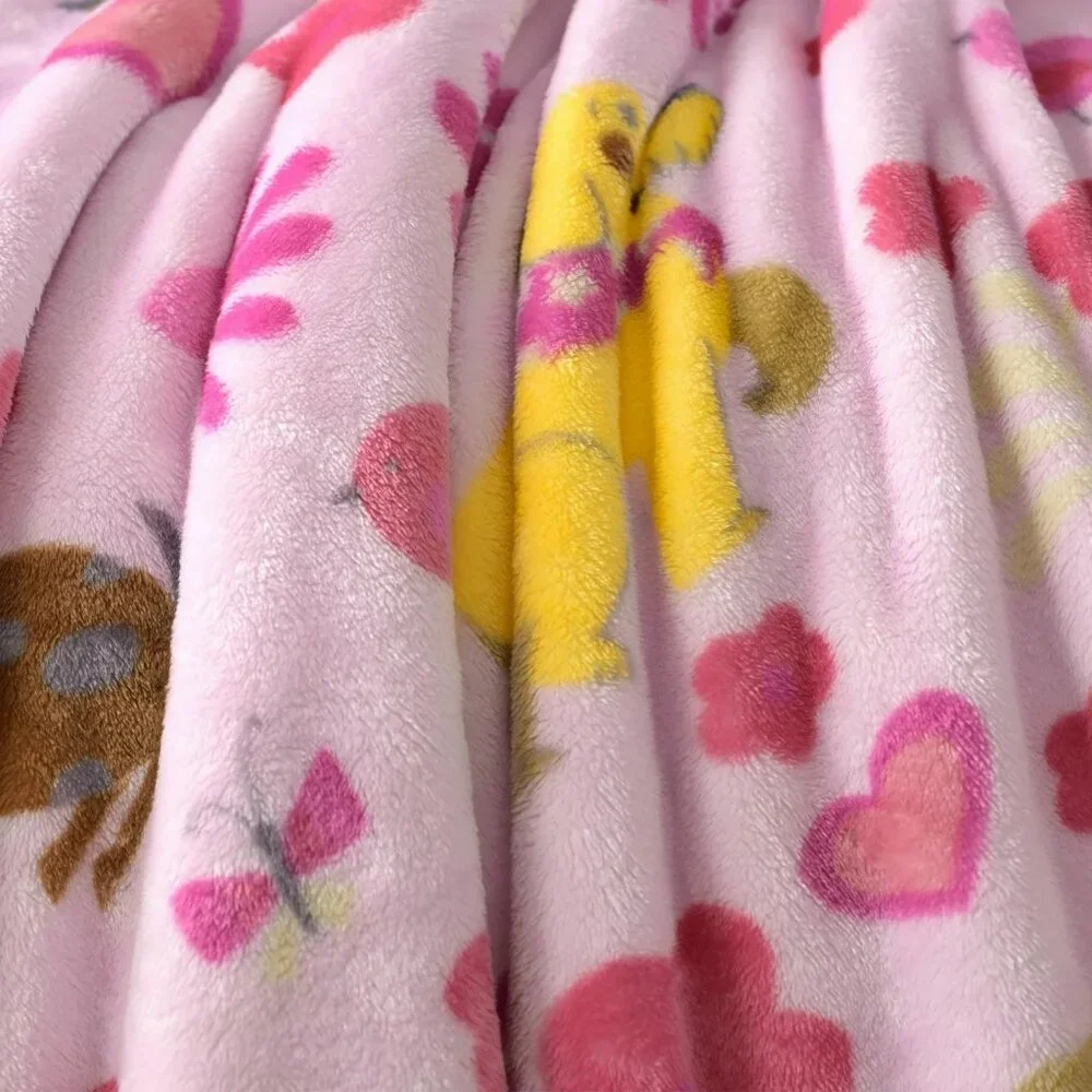 Way To Celebrate Cute Puppy Dogs Velvet Plush Throw Blanket 50